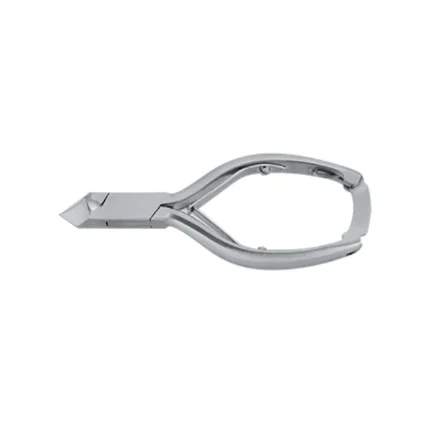 Toe Nail Cutter Moon Shaped With Back Lock Stainless Steel